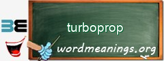 WordMeaning blackboard for turboprop